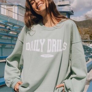Daily Drills Oversized Sports Crewneck